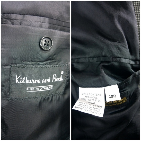 S & K Famous Brand 38R Multicolor Suit Blazer - Picture 6 of 8